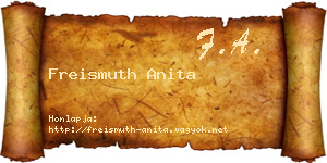 Freismuth Anita névjegykártya