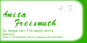 anita freismuth business card